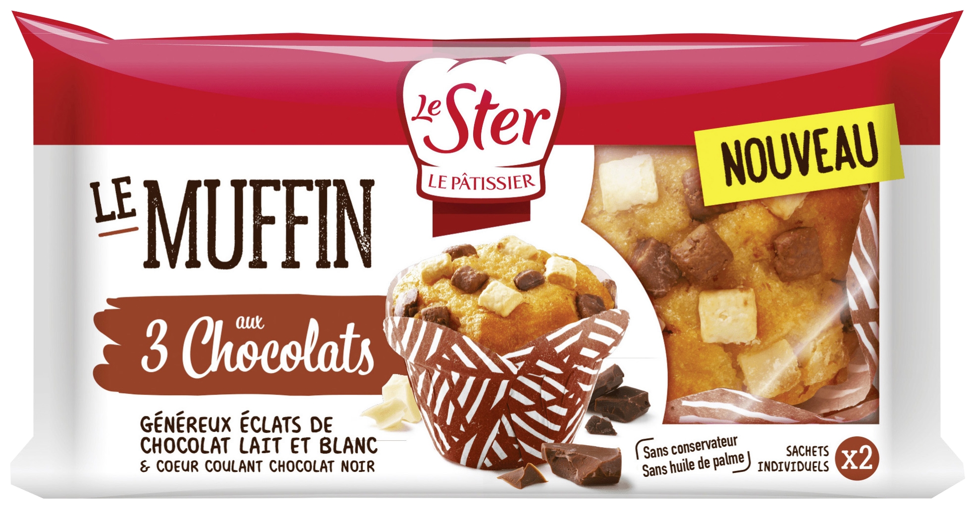 Le muffin aux 3 chocolats Le Ster Le Pâtissier 3255290253446 Le Ster Le Pâtissier Le muffin aux 3 chocolats Le Ster Le Pâtissier 3255290253446 Le Ster Le Pâtissier