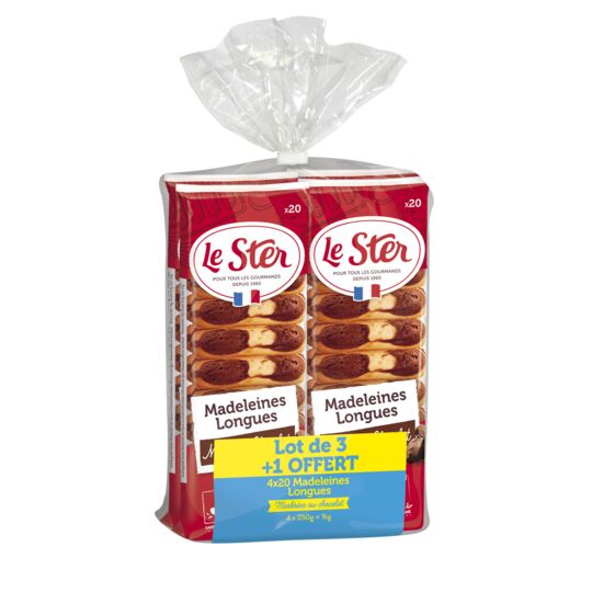  Madeleine longue marbrée chocolat LE STER code EAN 3255290254207 