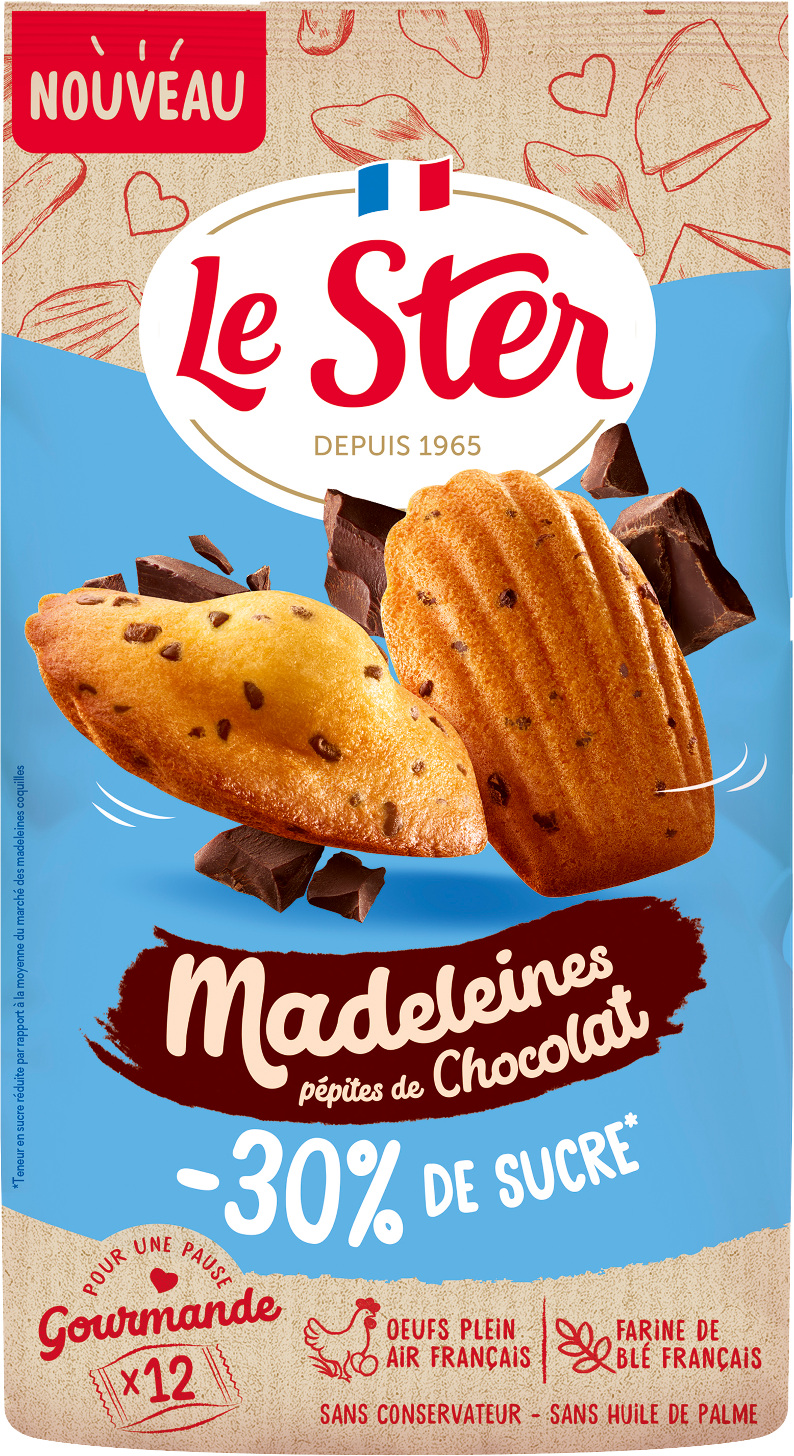 MADELEINES AUX PÉPITES DE CHOCOLAT