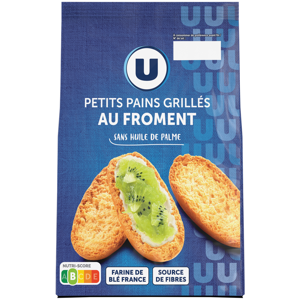  PETITS PAINS GRILLES AU FROMENT U code EAN 3256220110204 