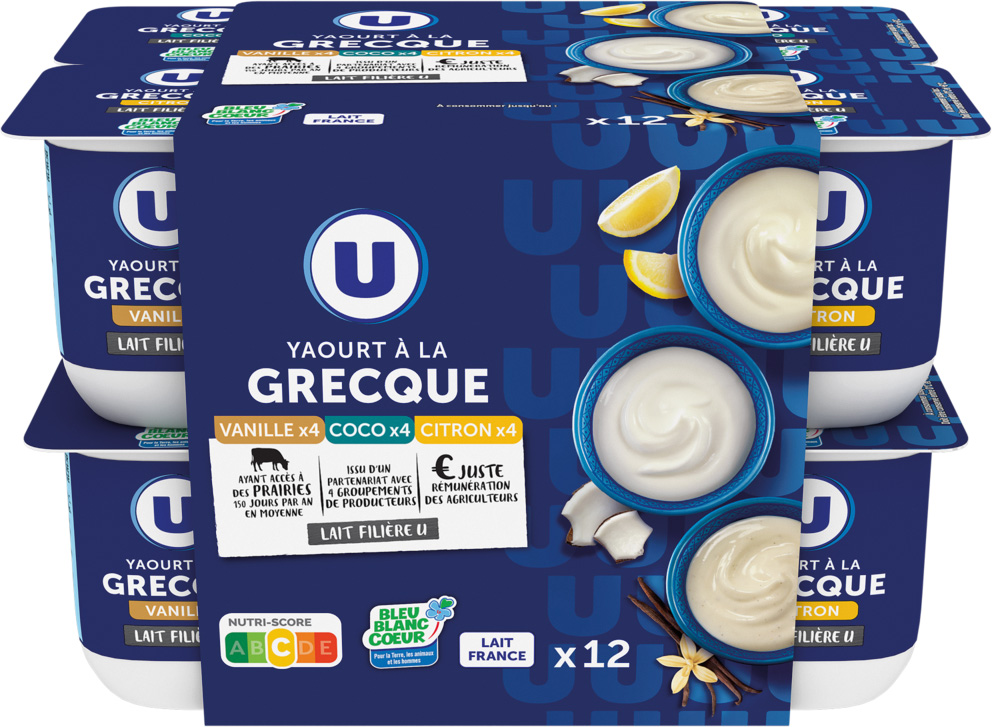 YAOURT A LA GRECQUE PANACHE U code EAN 3256220370318 