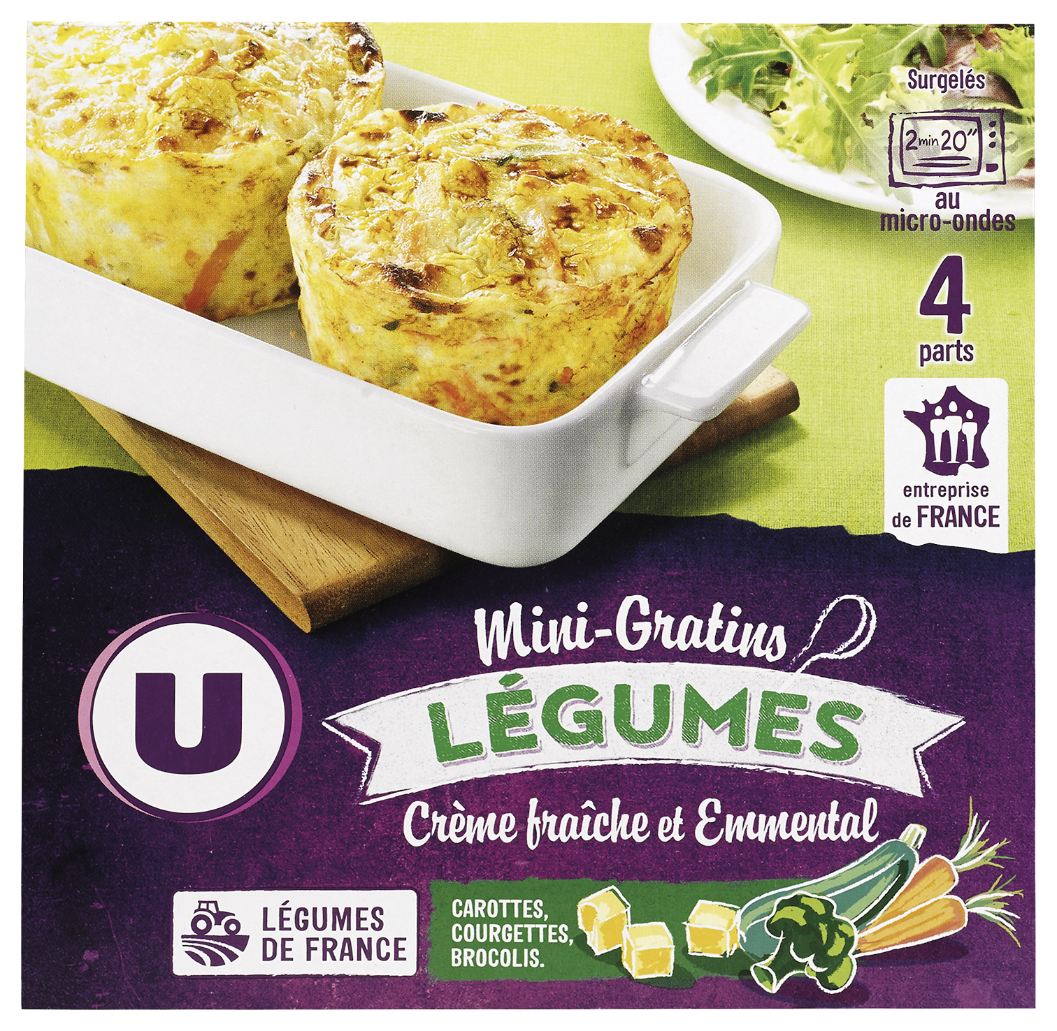  MINI-GRATINS SURGELES U code EAN 3256221405361 