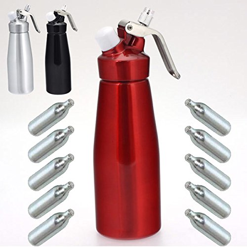 SIPHON CUISINE 500 ML + 10 CARTOUCHES GAZ