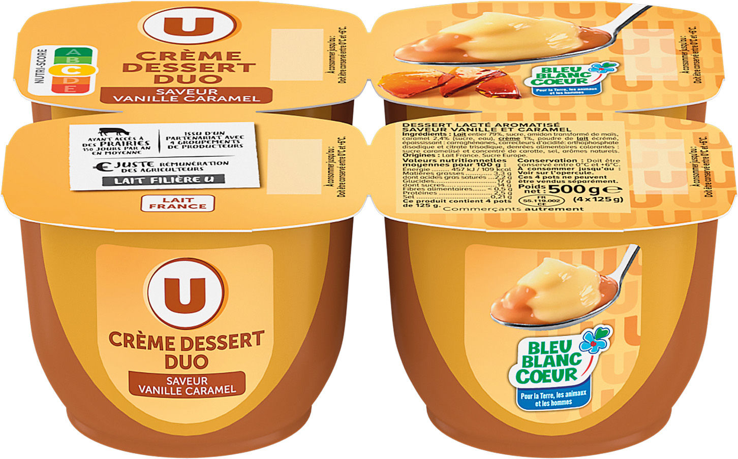  CREME DESSERT DUO U code EAN 3256222811222 