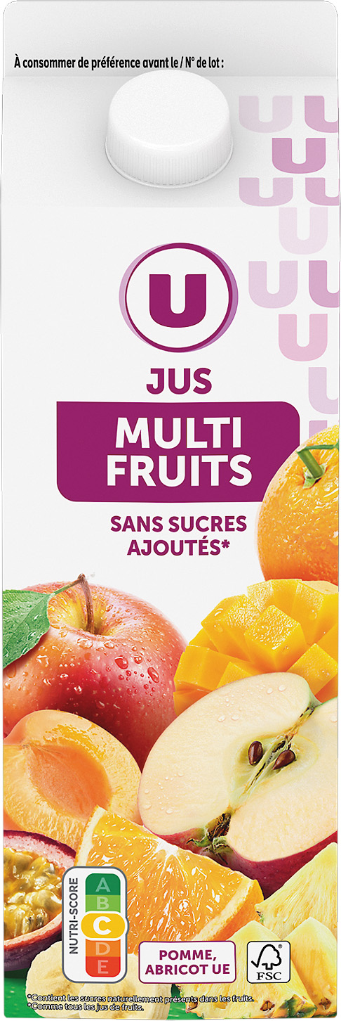  PUR JUS MULTIFRUITS U code EAN 3256223028056 