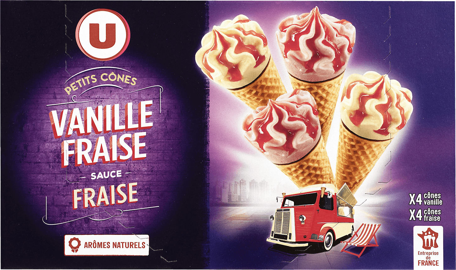  PETITS CONES GLACES U code EAN 3256224116011 