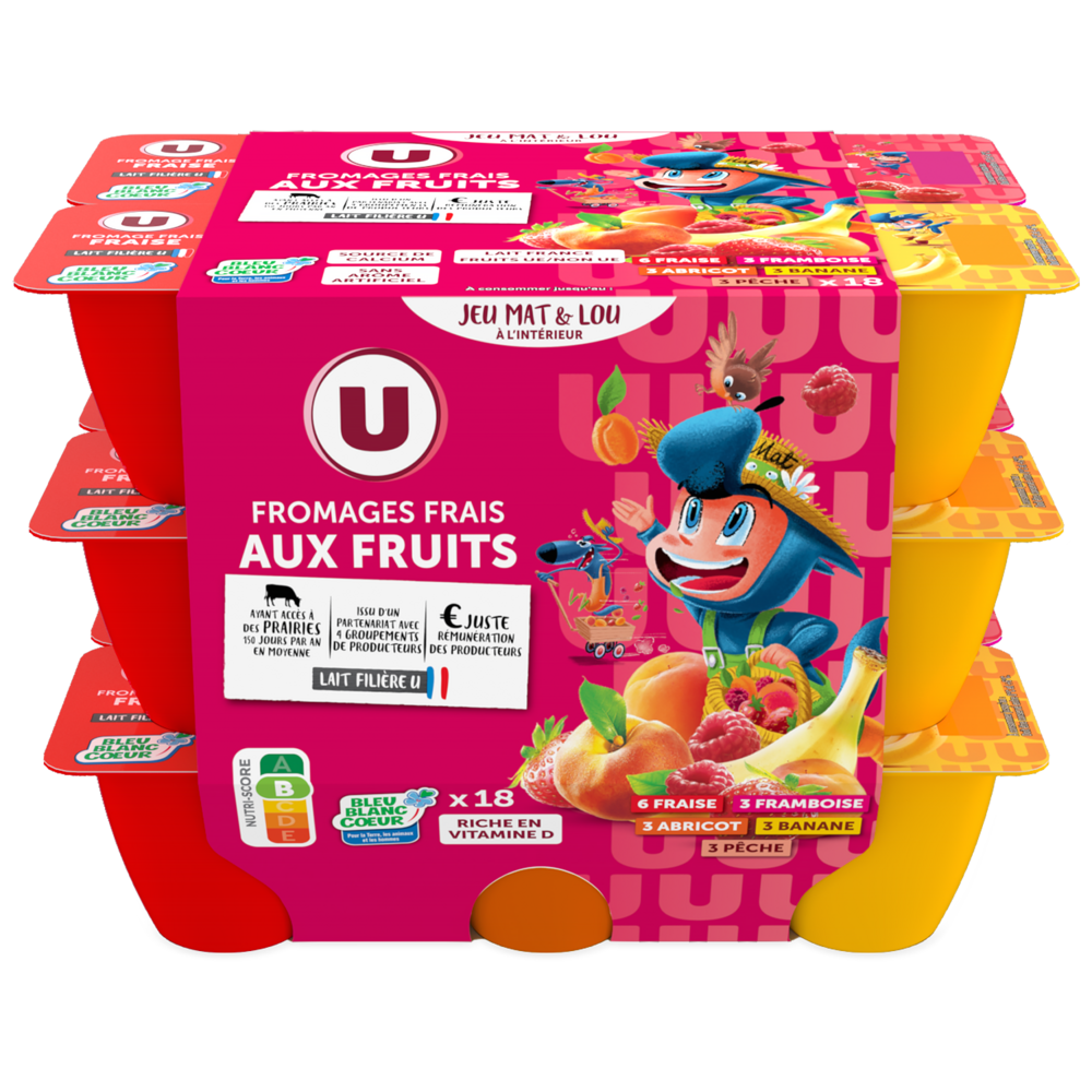  FROMAGES FRAIS AUX FRUITS U MAT & LOU code EAN 3256225051137 