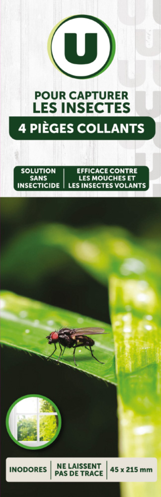  4 PIEGES COLLANTS U VITRES code EAN 3256225133741 