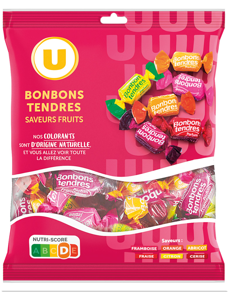  BONBONS TENDRES FRUITS U code EAN 3256225425624 