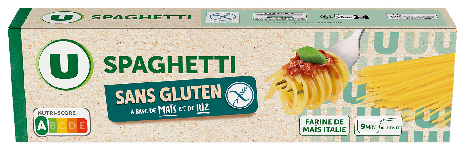  PATES SANS GLUTEN U code EAN 3256226107451 