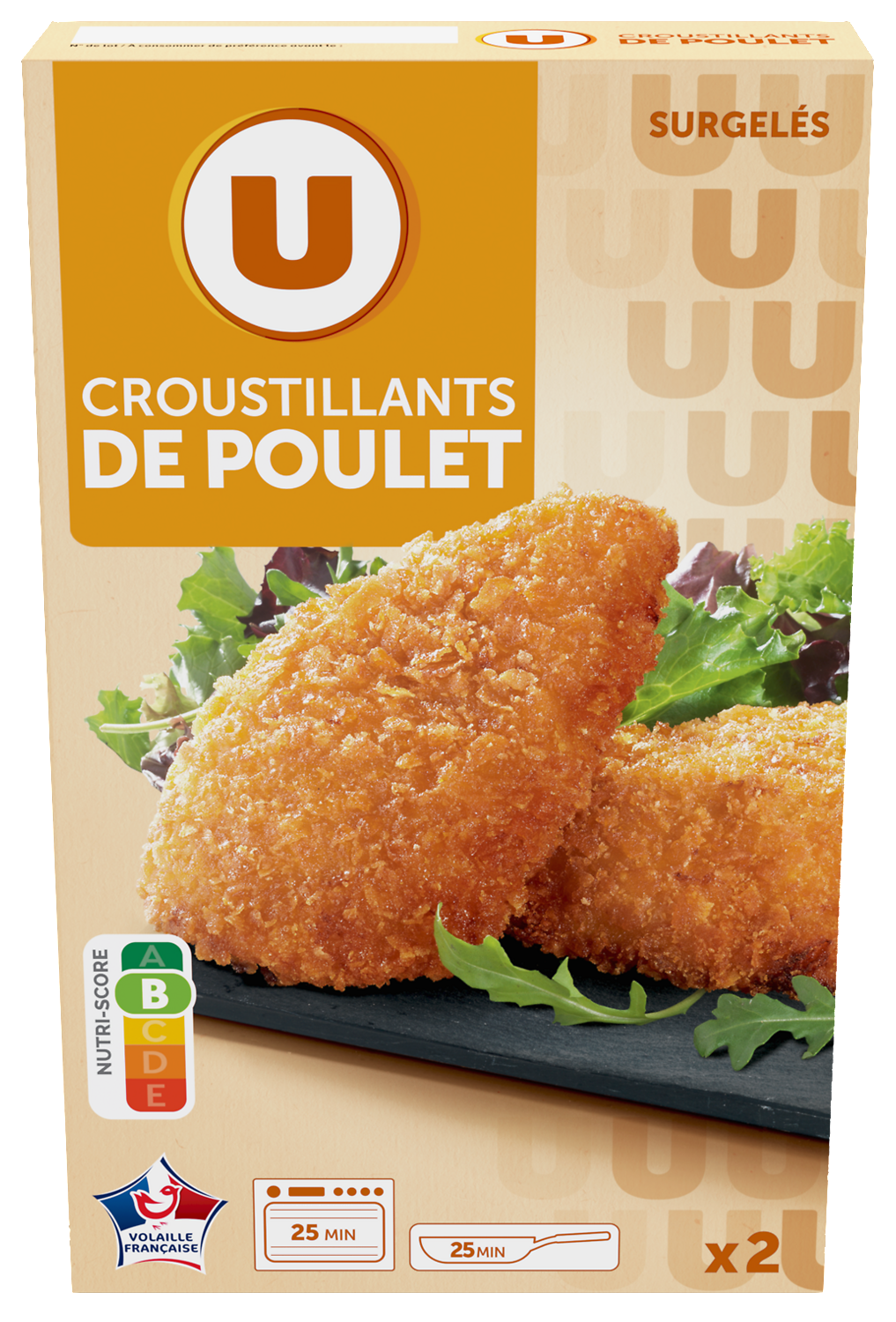 CROUSTILLANTS DE POULET SURGELES U code EAN 3256227108099 
