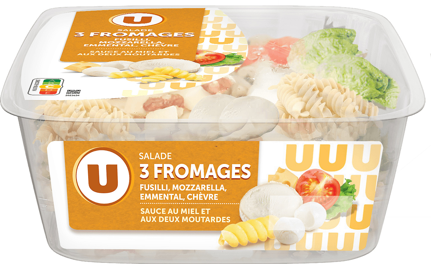  SALADE PATES 3 FROMAGES U code EAN 3256227549632 
