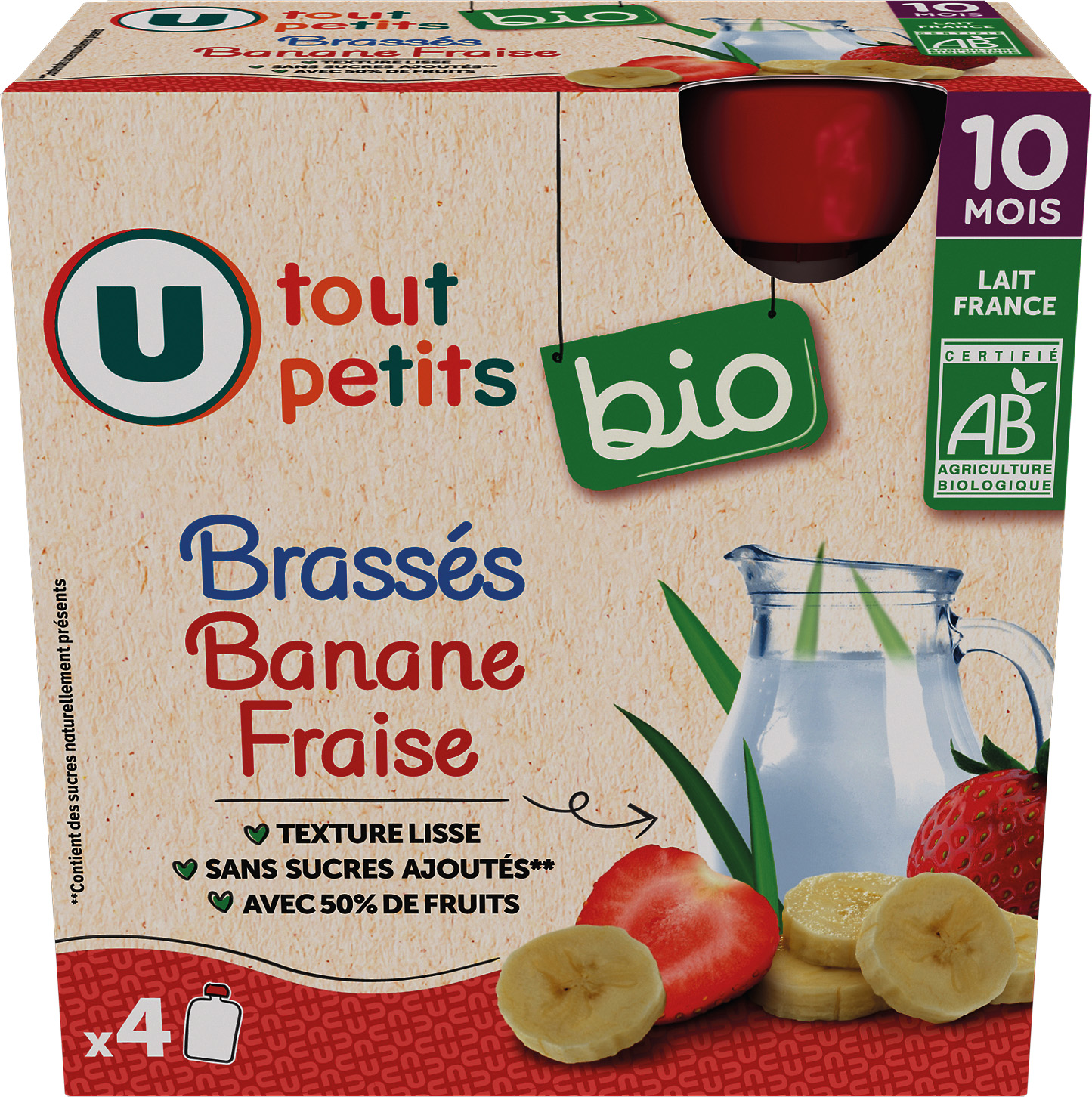  BRASSES DES 10 MOIS U TOUT PETITS BIO code EAN 3256227751240 