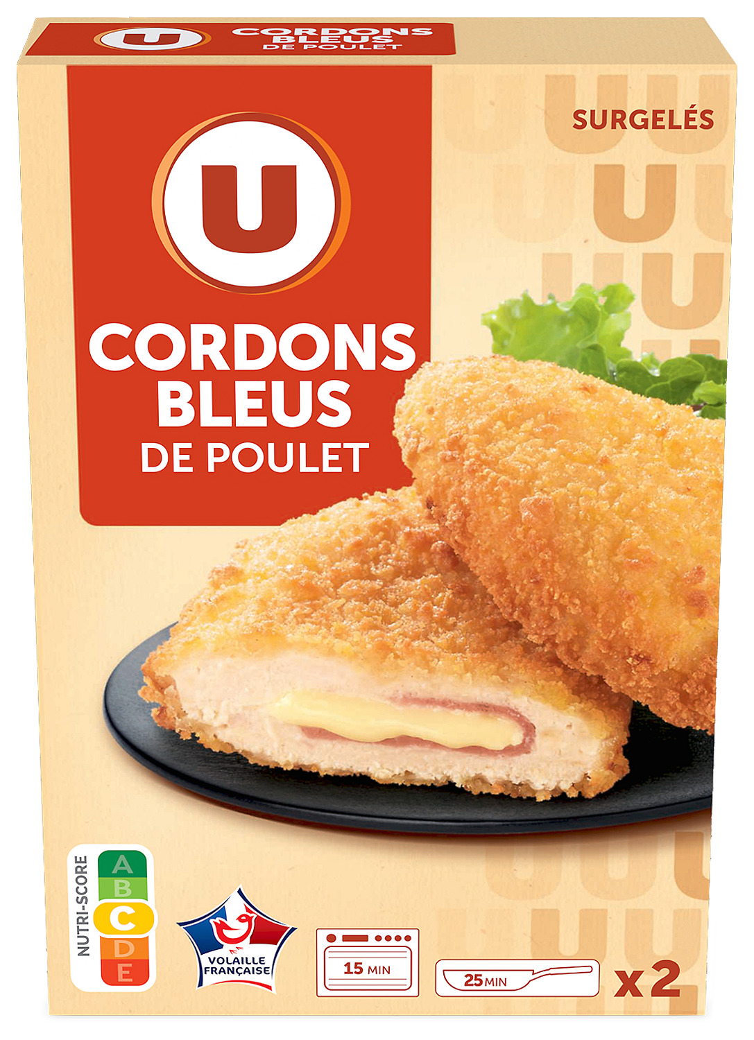  CORDON BLEU DE POULET SURGELE U code EAN 3256227755507 
