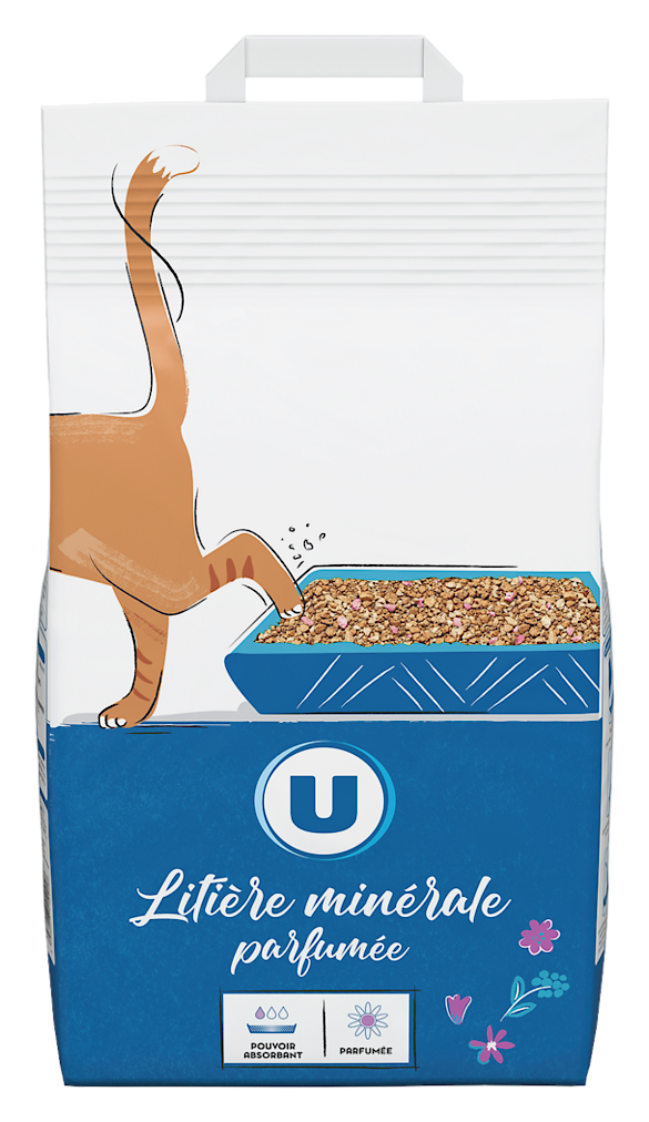 LITIERE MINERALE PARFUMEE POUR CHAT U