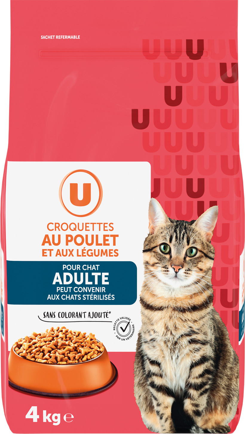  CROQUETTES AU POULET POUR CHAT U code EAN 3256228421623 