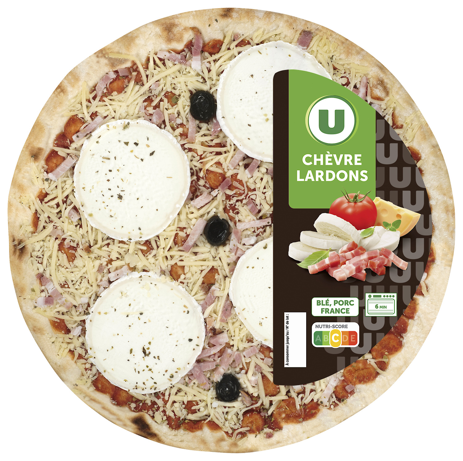  PIZZA CHEVRE LARDONS FUMES U code EAN 3256229261037 