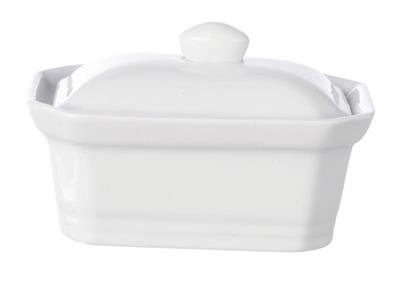 Terrine rectangulaire blanche 15 x 11 cm 400 gr...