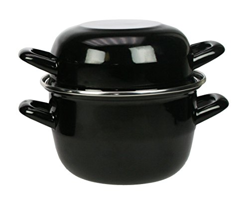 3645571 marmite à moule acier emaillé noir 20 cm