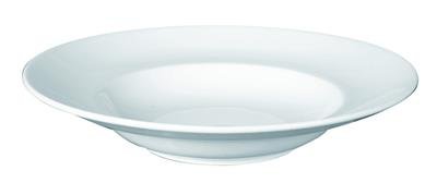 Assiette à pâtes Pasta porcelaine blanche unie ...