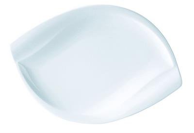 Assiette dessert porcelaine blanche 28 x 19 cm ...