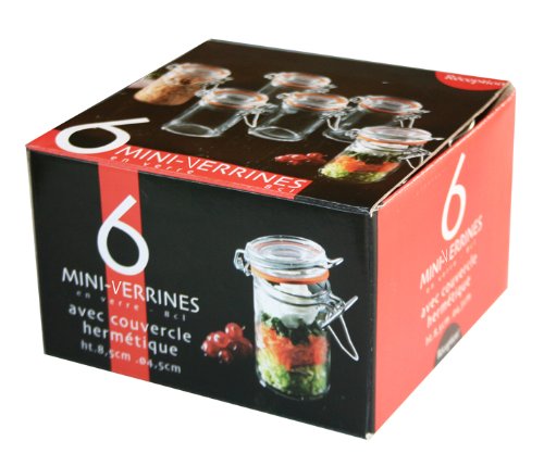 1510215 coffret de 6 mini verrines en verre