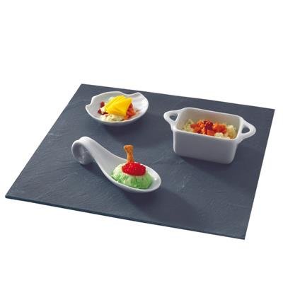 TheKitchenette Assiette dessert 20 x 20 cm ardoises - Lot de 4 3256390122397 (3256390122397)