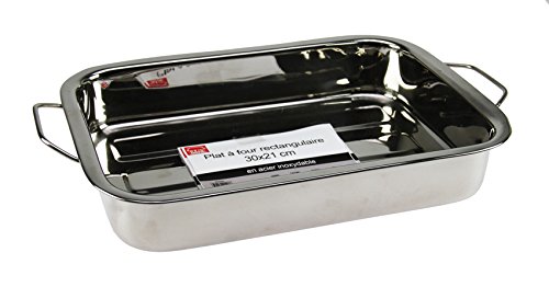 4615220 plat rectangulaire avec anses inox  30 ...
