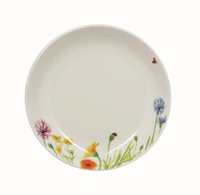 Assiette creuse Floralies en porcelaine de 21 c...