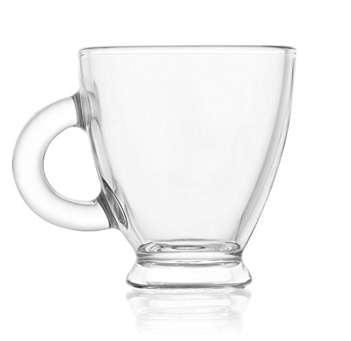 1618631 roma lot de 6 tasses à café verre trans...