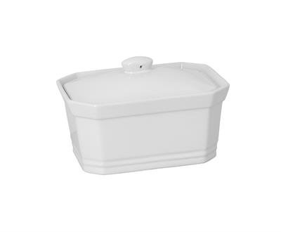 Terrine rectangulaire blanche 10x15.5 cm 1KG 2940026 - réception 3256390158587 Reception