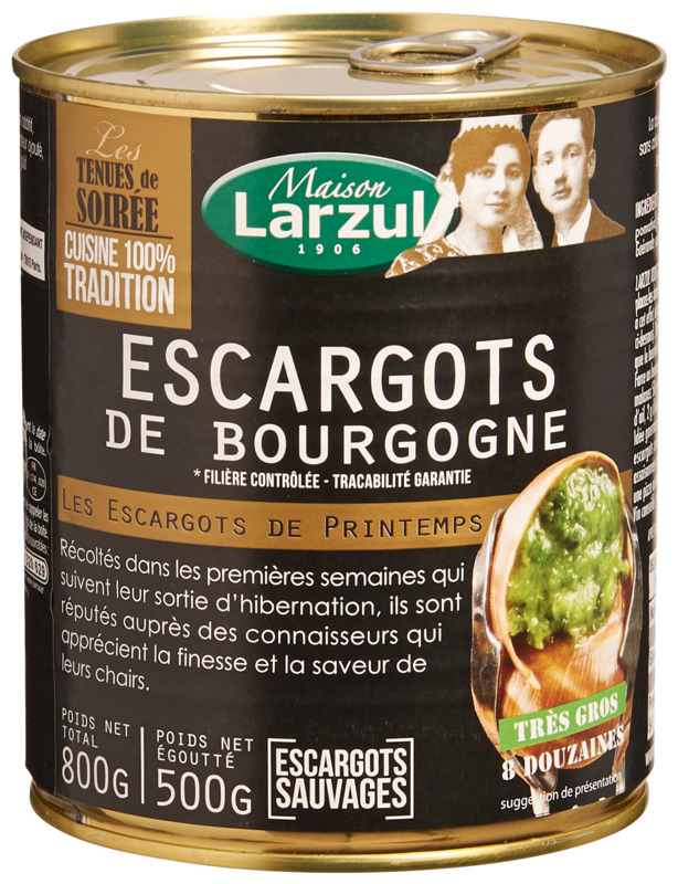 ESCARGOTS DE BOURGOGNE 8 DOUZAINES LARZUL