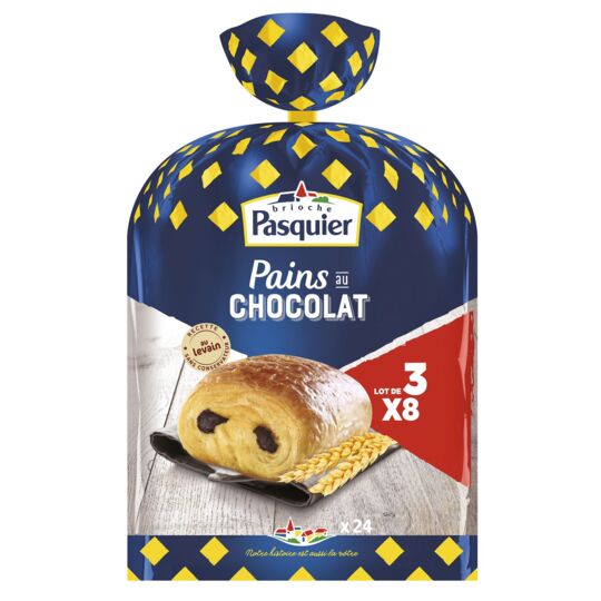  Pains au chocolat au levain BRIOCHE PASQUIER code EAN 3256540001077 