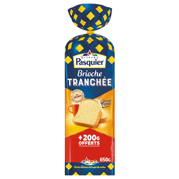BRIOCHE TRANCHÉE PASQUIER