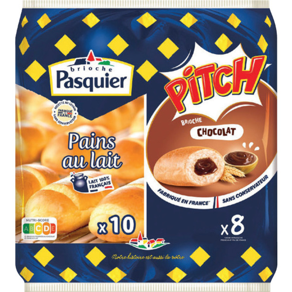 PAINS AU LAIT X10 ET PITCH AU CHOCOLAT X8 
