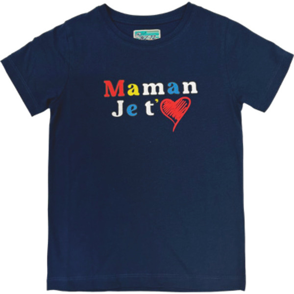 TEE-SHIRT À MESSAGE MANCHES COURTES ENFANT 
MZ72