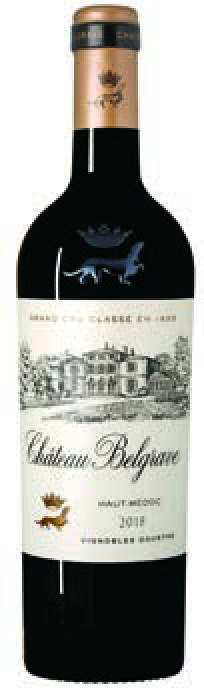  AOP(1) HAUT-MÉDOC GRAND CRU CLASSÉ CHÂTEAU BELGRAVE 2018. code EAN 3258691623535 
