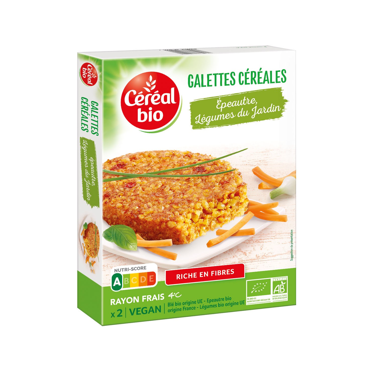 Galettes épeautre légumes bio CEREAL BIO