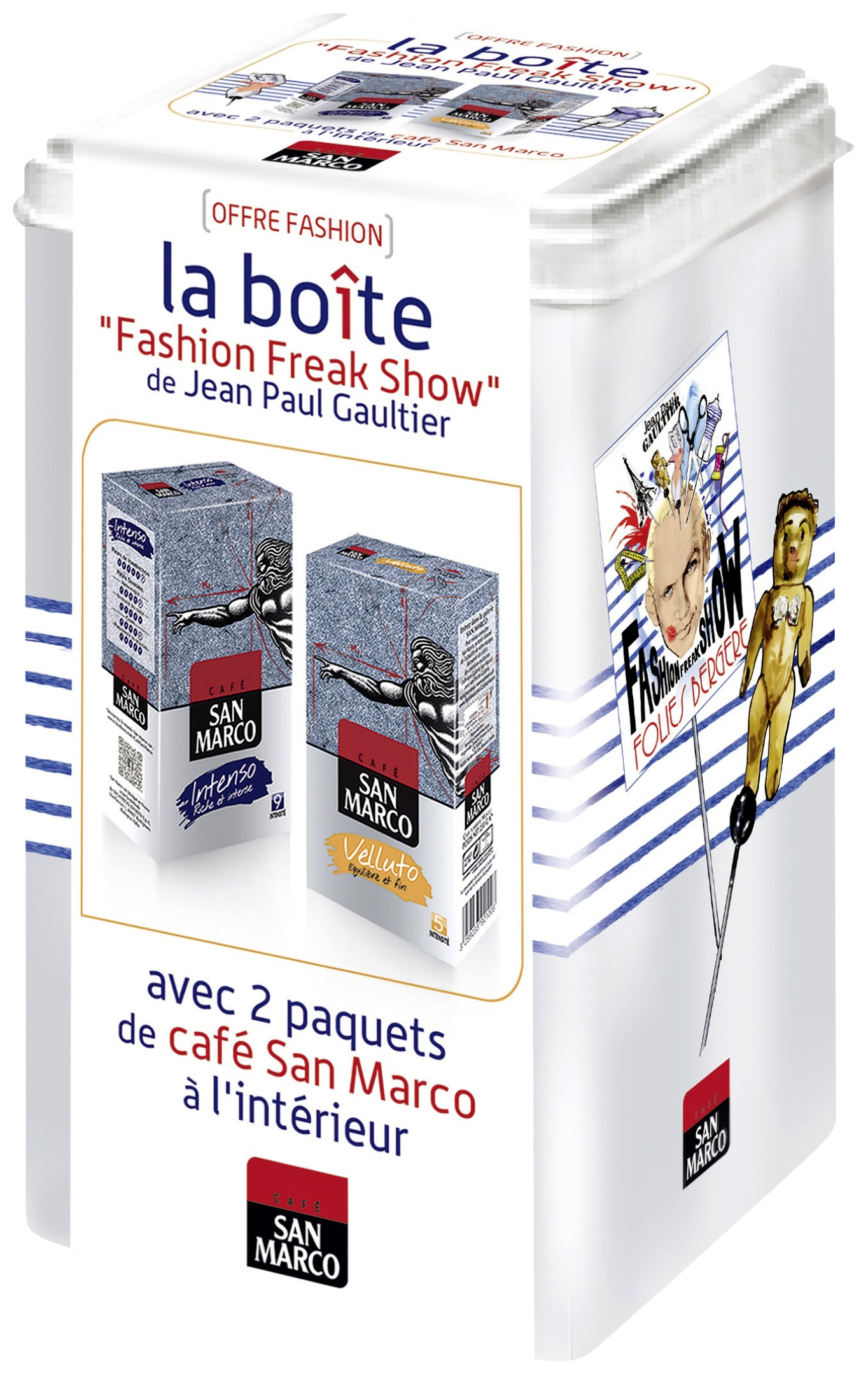 Boîte métal café édition Jean-Paul Gaultier San...