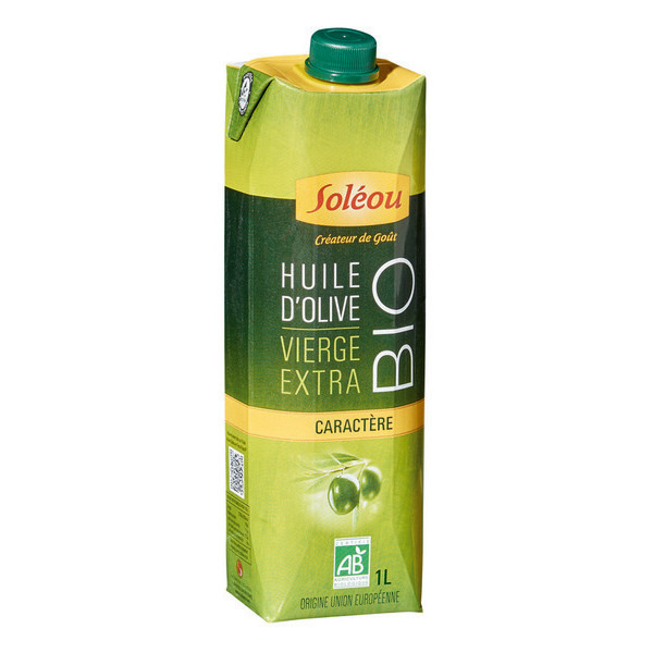 soleou Huile d'olive vierge extra Bio code EAN 3259810009919 