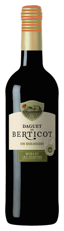 Daguet de Berticot IGP DE L'ATLANTIQUE BIO ROUGE 2017 Daguet de Berticot code EAN 3259867651291 