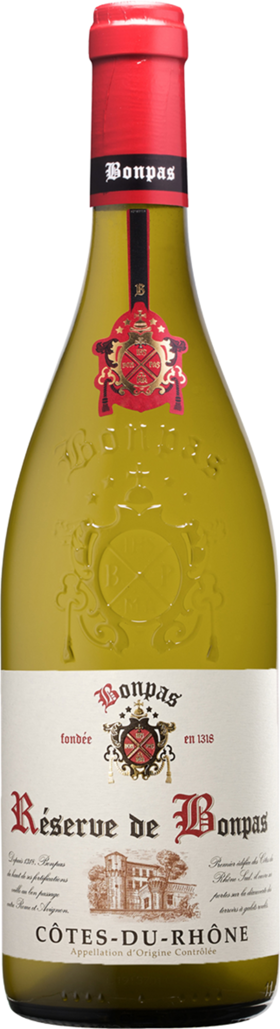RÉSERVE DE BONPAS AOP CÔTES DU RHÔNE BLANC code EAN 3260980030313 