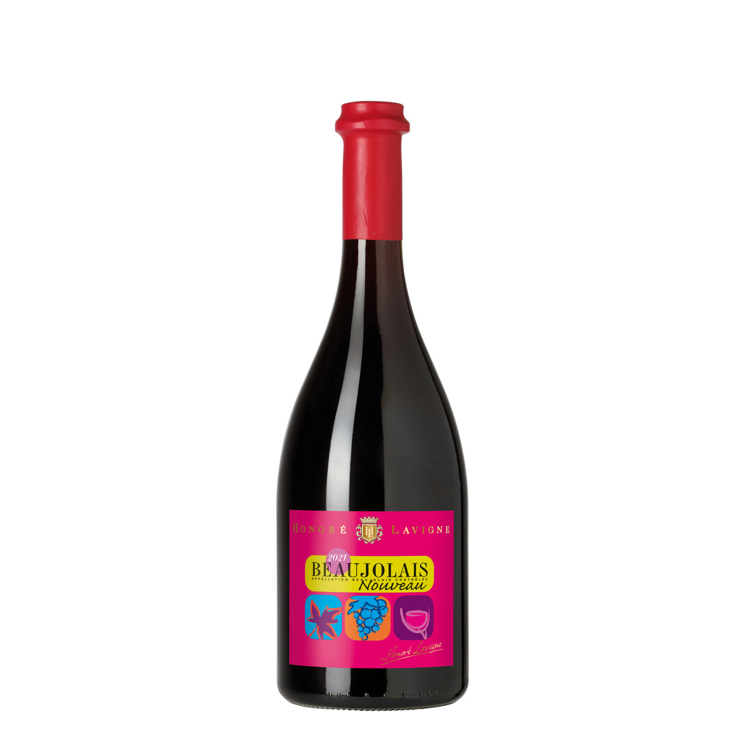 BEAUJOLAIS NOUVEAU HONORE LAVIGNE Vin rouge AOC 2021 BEAUJOLAIS NOUVEAU HONORE LAVIGNE code EAN 3260980033895 