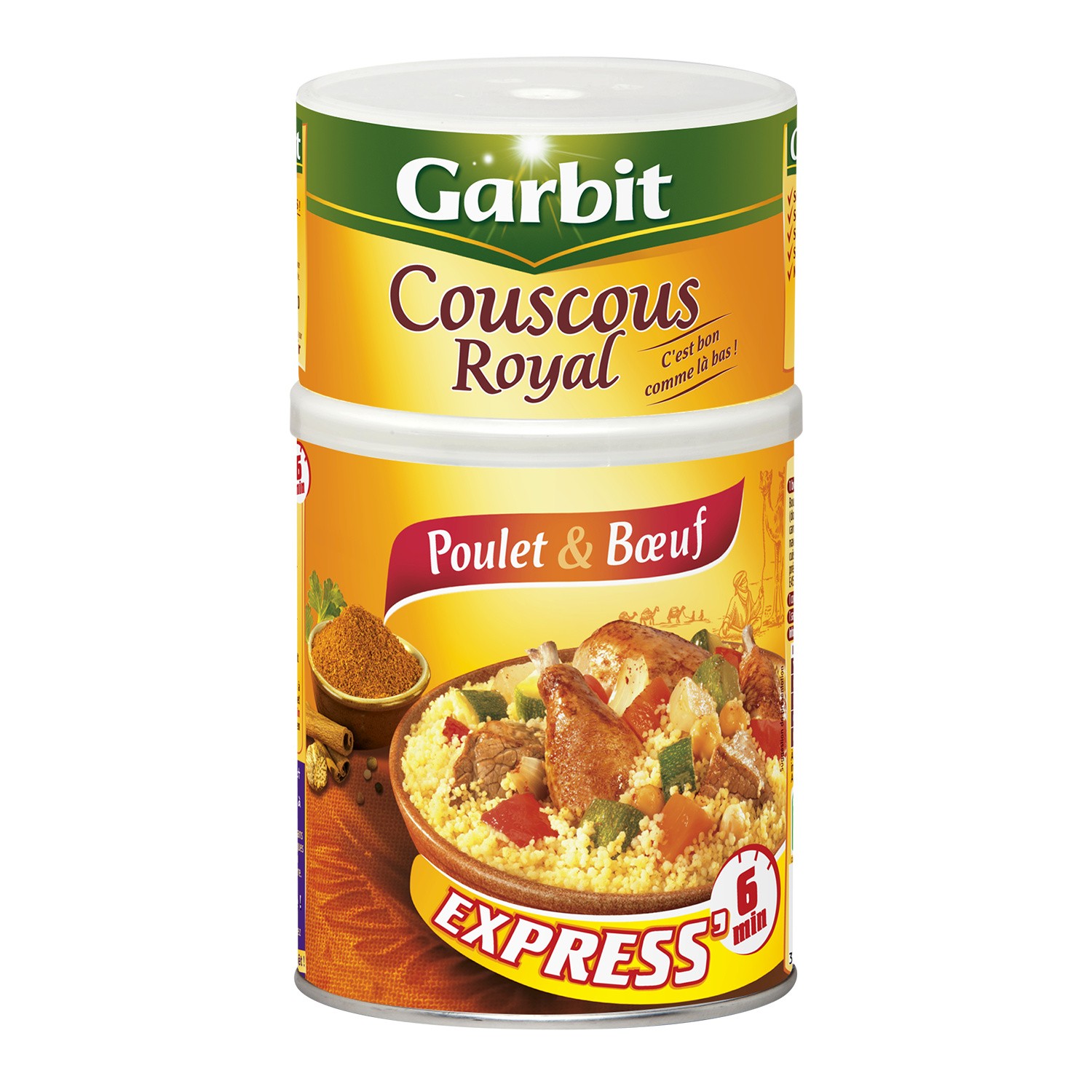 Plat cuisiné couscous royal GARBIT