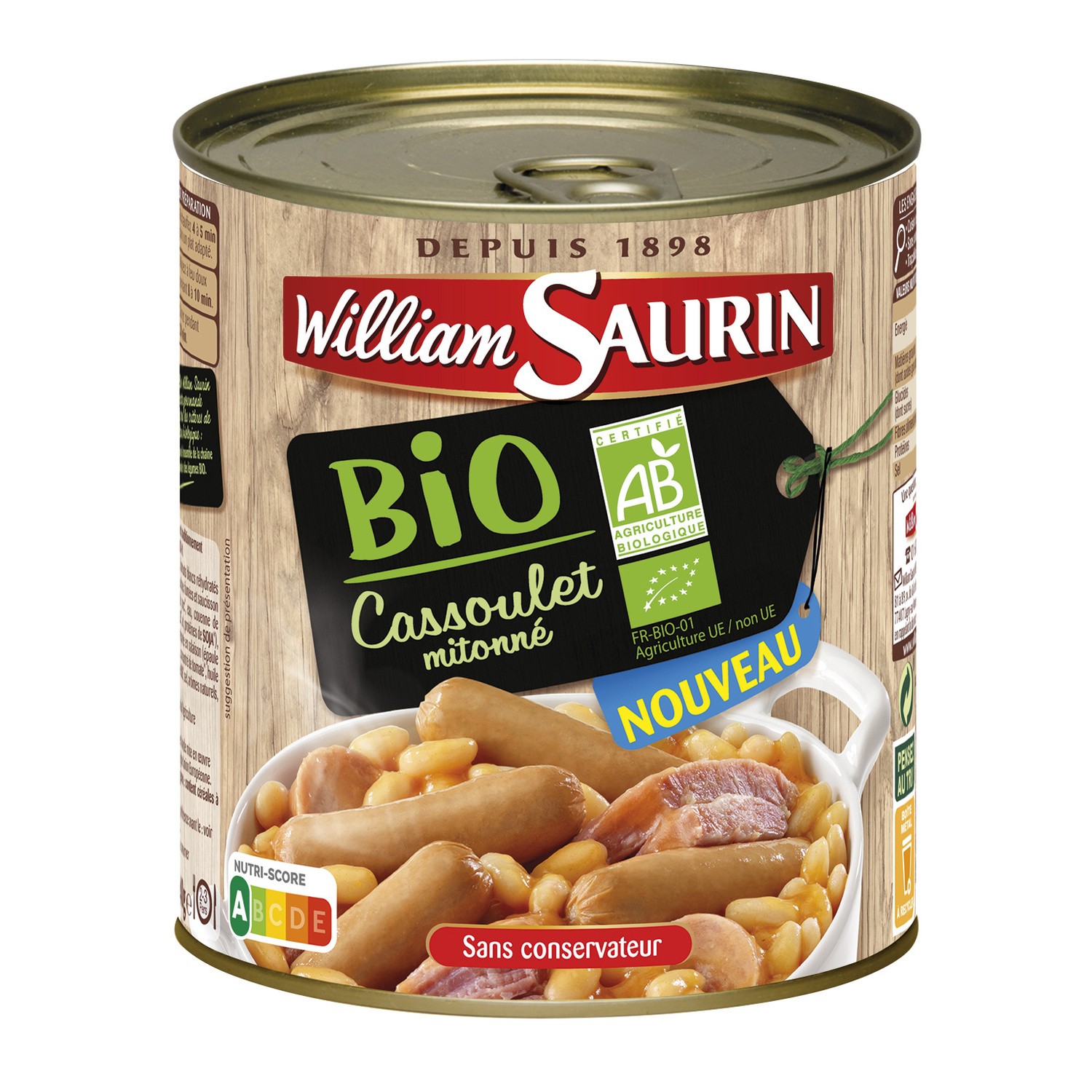Cassoulet Bio WILLIAM SAURIN