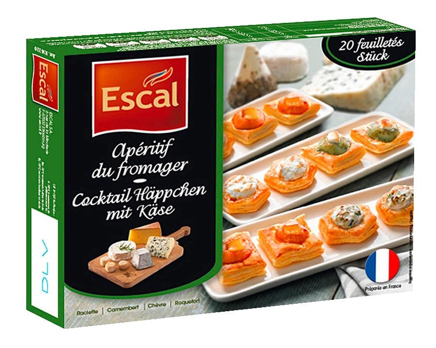Feuilletés Apéritif du Fromager surgelés ESCAL 3261080163208 (3261080163208)