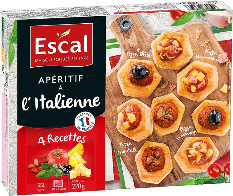 APÉRITIFS À L' ITALIENNE SURGELÉS