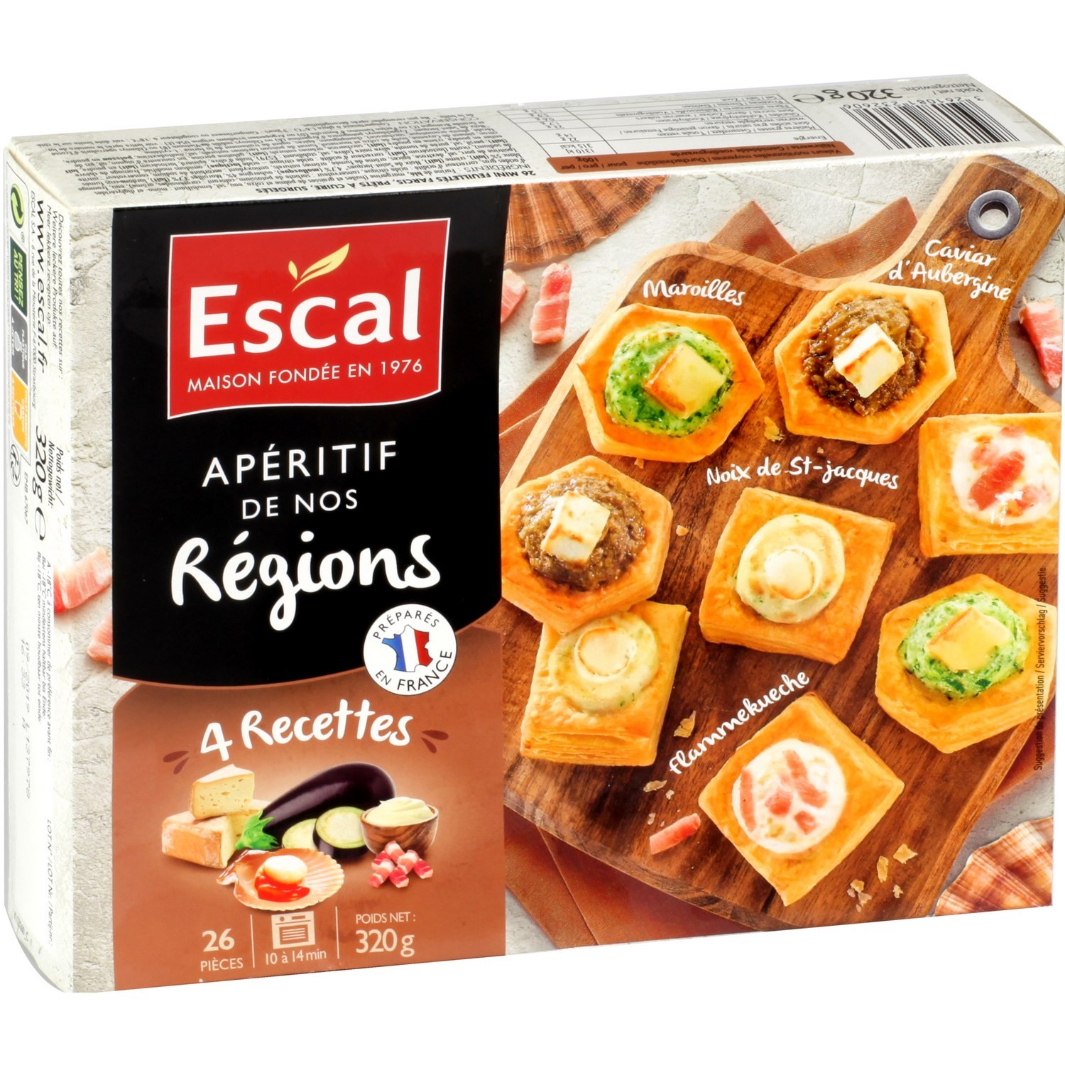 Feuilletés apéritifs de nos régions ESCAL