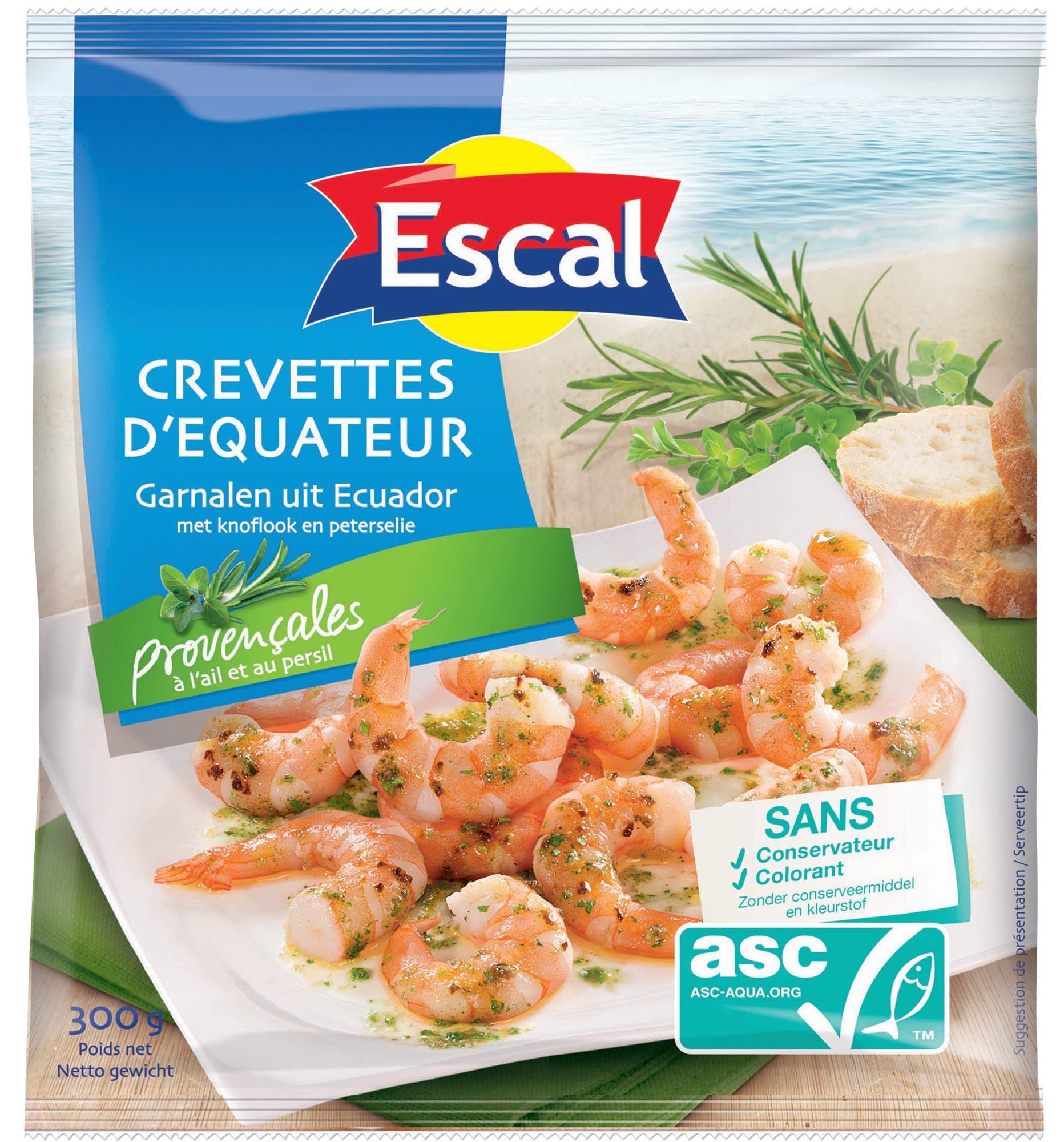 Crevettes d'equateur décortiquées crues ASC Pro...