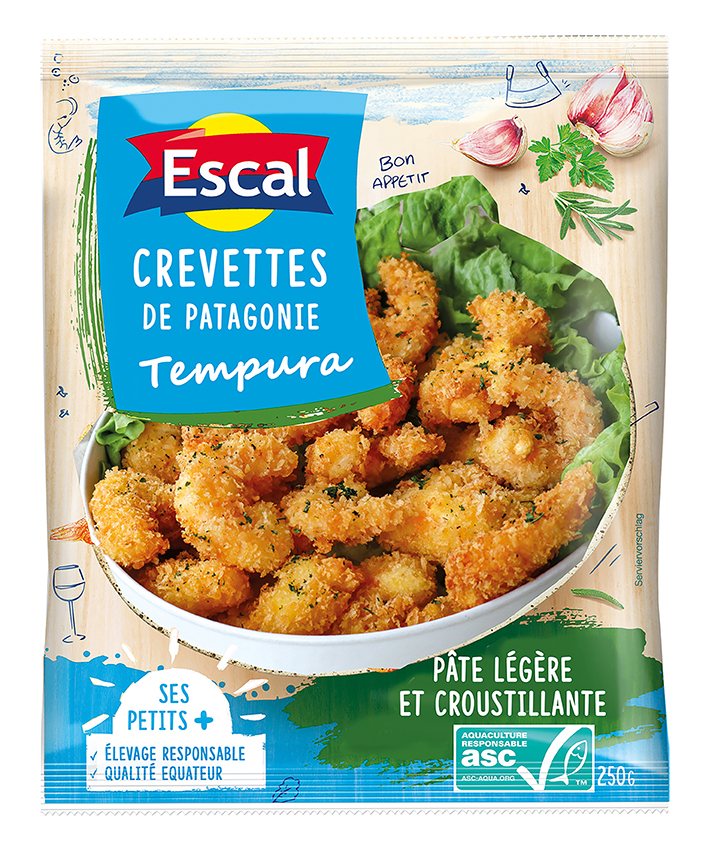 CREVETTTES DE PATAGONIE TEMPURA SURGELÉES